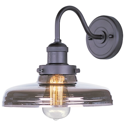 Maxim Lighting Mini Hi-Bay 1-Light 10" Wide Bronze Wall Sconce 25087MSKBZ/BUI